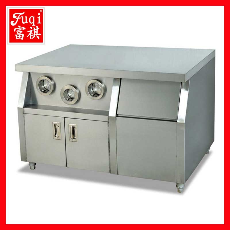 三孔分杯器中心岛【富祺牌】 分杯器中心岛柜 中心岛工作台柜