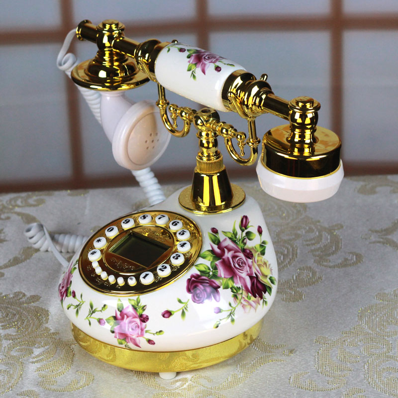 厂家供欧式礼品仿古复古电话机畅销领先款式 高档工艺礼品