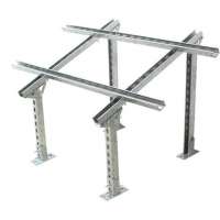 冲孔管道镀锌导轨支架光伏Q235B支架太阳能光伏支架